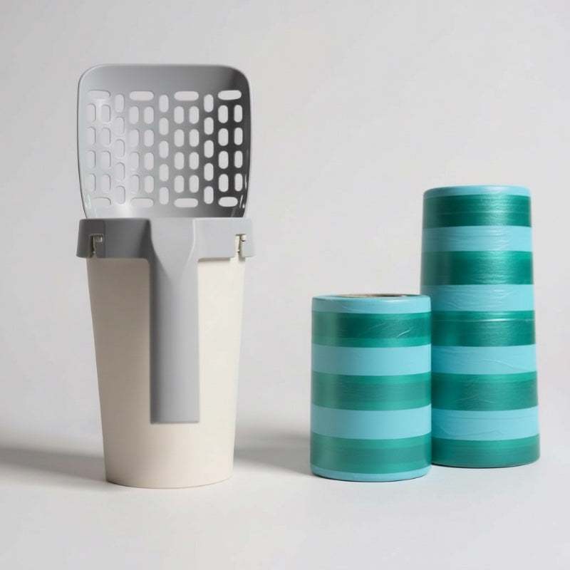 Pelle à Litière pour Chat avec Boîte de Rangement