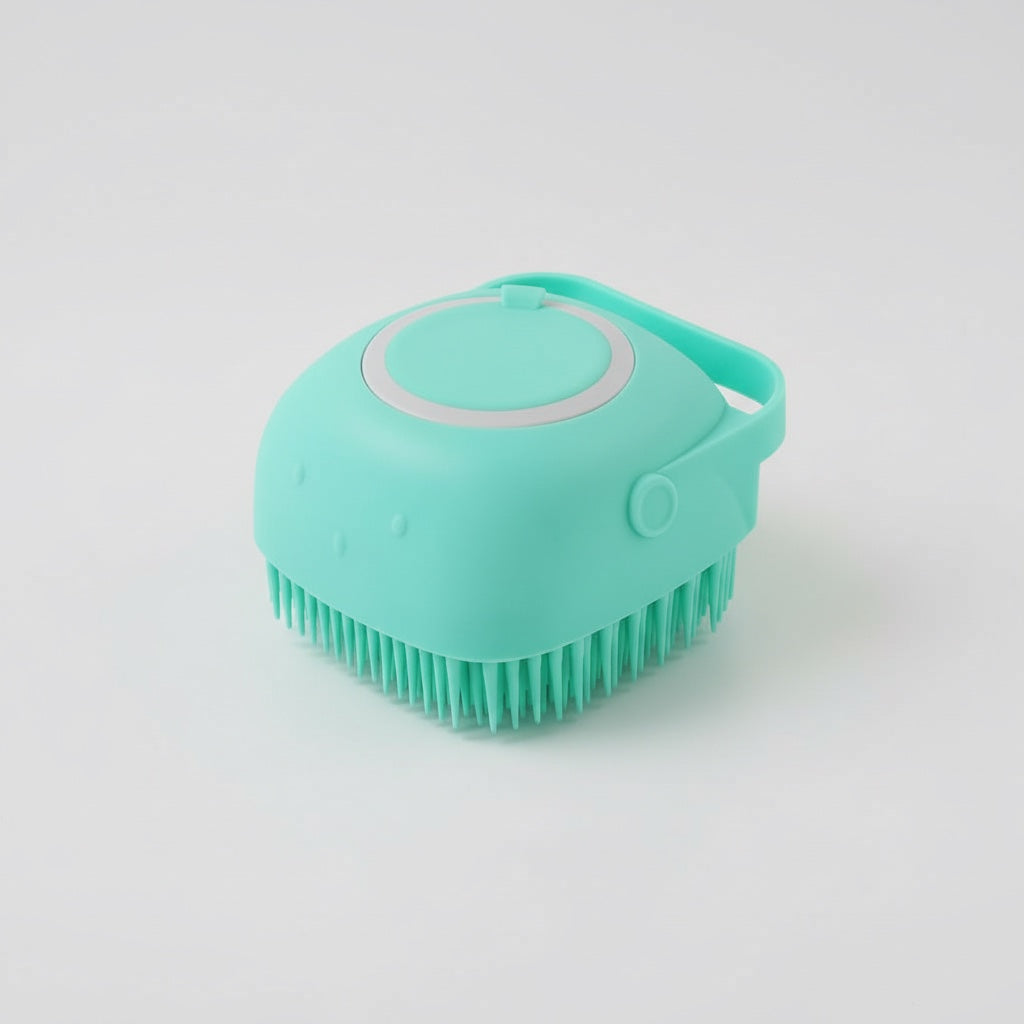 Brosse de Bain en Silicone pour Chien et Chat - Massage + Shampooing