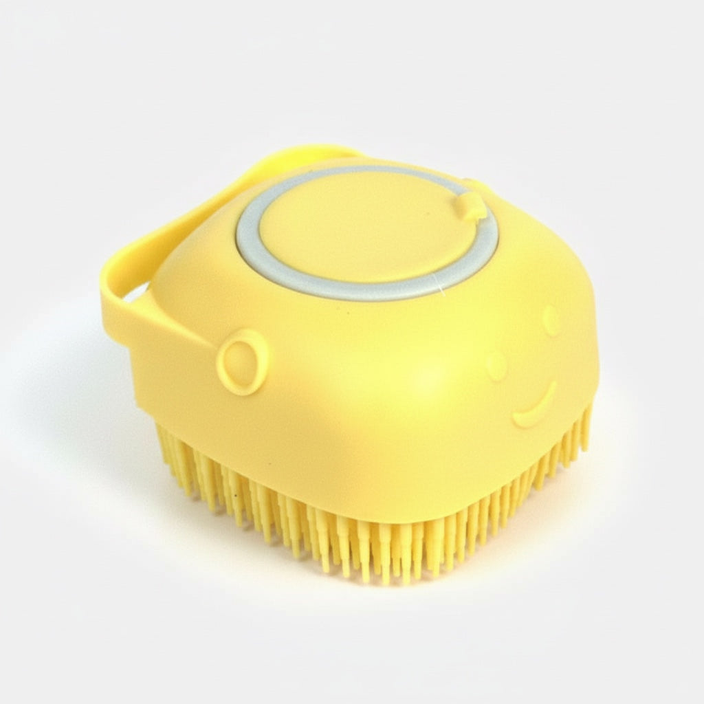 Brosse de Bain en Silicone pour Chien et Chat - Massage + Shampooing