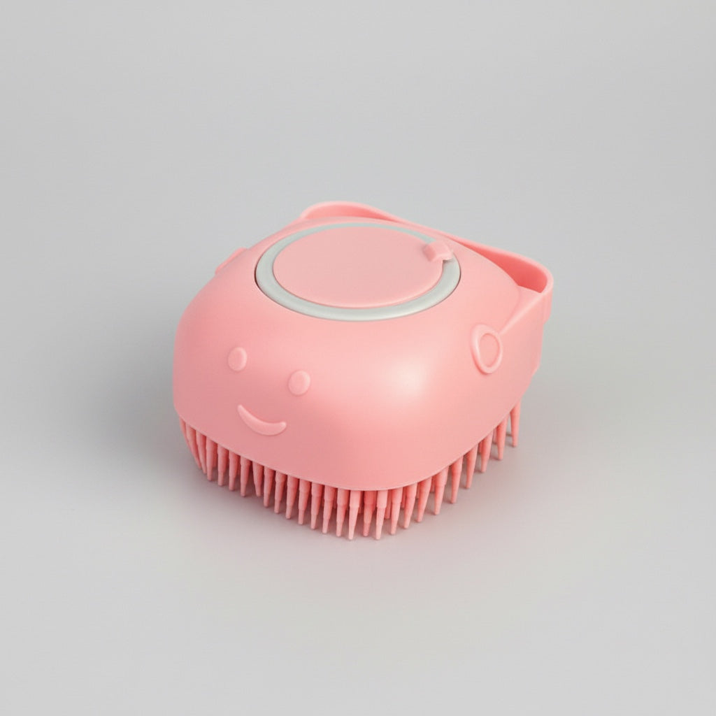 Brosse de Bain en Silicone pour Chien et Chat - Massage + Shampooing