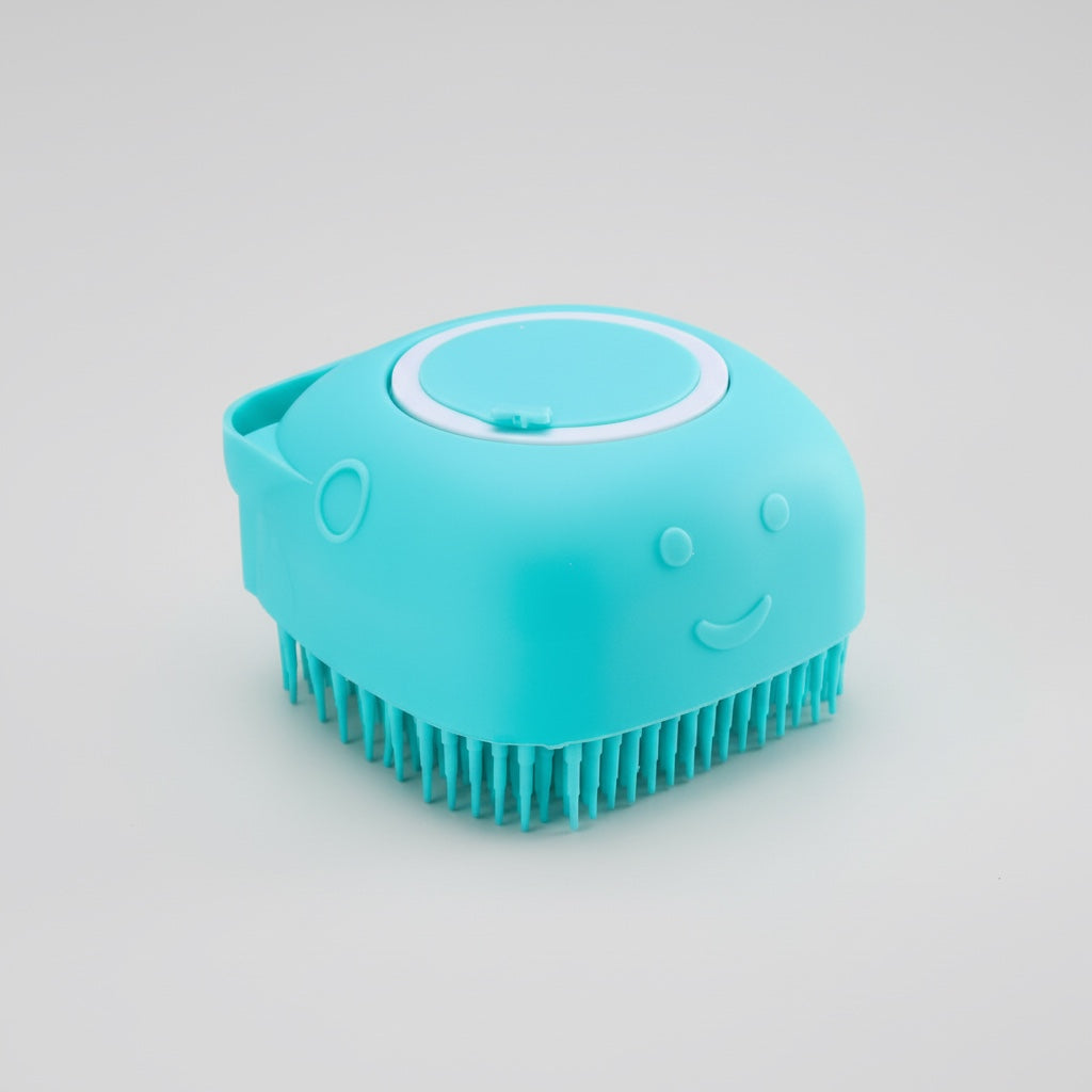 Brosse de Bain en Silicone pour Chien et Chat - Massage + Shampooing