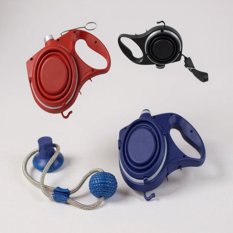 Laisse pour Chien avec Gourde et Coupelle